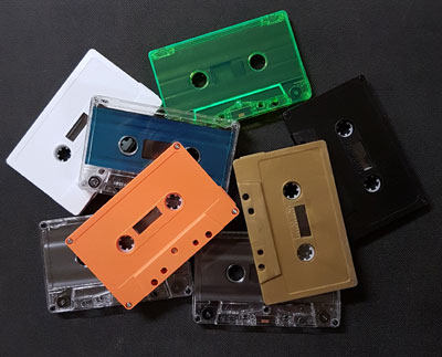 Blank Audio Cassettes Custom-Loaded With Chrome High Bias Tape In Your Choice Of Color