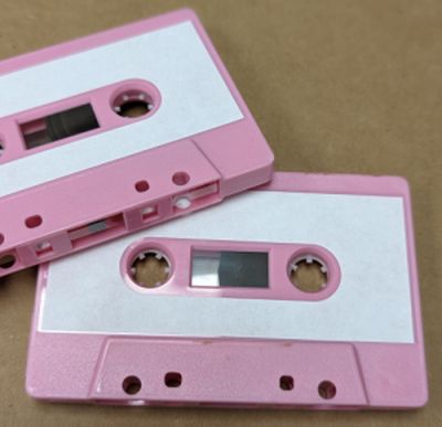 C-84 Labeled TONR Pink SW (tabs-out) loaded with hi-fi tape