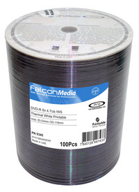 Falcon DVD-R 8X White Thermal Hub Printable