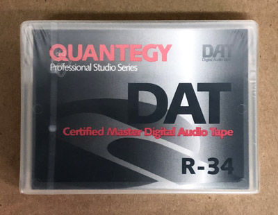 Quantegy R34 Certified DAT tape Made in Japan
