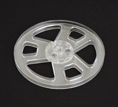 Brand New 7" Plastic Reel with Box for Your Reel to Reel Tape Recorder - Clear, White, Black, or Blue