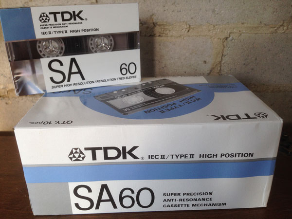 TDK SA-60 Type II Audio Cassette Tape Vintage Option 2