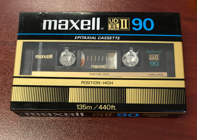 Maxell UD-XLII - 90 CrO2 Blank Audio Cassette Tape Vintage