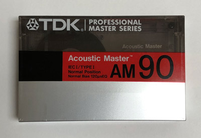 1989 Vintage TDK Professional AM-90 Acoustic Master Cassette Tape