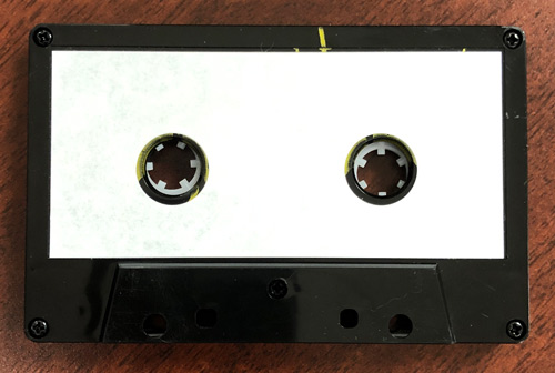 C-40 Pre-Labeled Windowless Black Music-Grade Audio Cassettes 