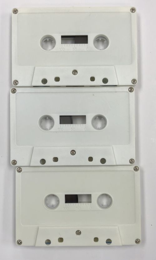 C-50 Off-White Audio Cassettes with Hi-Fi Music Grade Tape