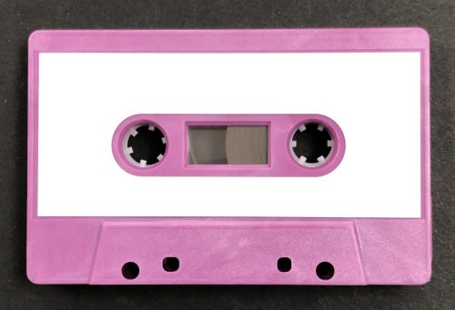 C-54 Purple Swirl HiFi Music Grade Cassettes with Paper Labels