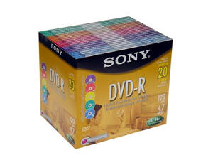 Sony 16X DVD-R Slim Case Colour Collection