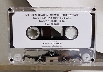 Audio Cassette Speed Calibration Test Tape