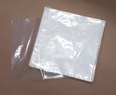 Open-Top 3 mil 12.75 Inch Poly Bag for 12 Inch Vinyl Records, 100 pieces