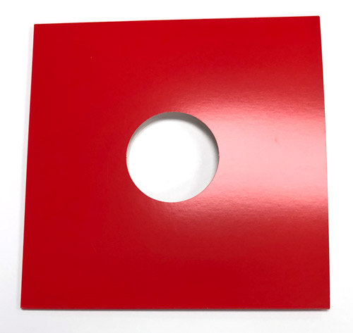 Red Jacket Covers for 12" Vinyl Records With Hole - 120pk 