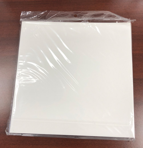 CLEARANCE White Jacket for Vinyl 12" Records 10-pack for Shops