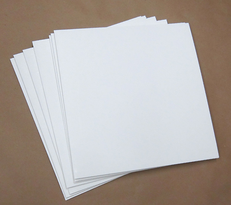 Blank White Uncoated Jackets With Spine for 12" Vinyl Records 40 pieces