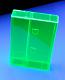 Scratched Fluorescent Green Norelco Case for Audio Cassettes, 62-pack