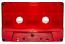 C-47 Red transparent screw GRUNGY (Tabs-Out) loaded with hi-fi Tape  