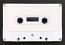 C-39 White Cassettes with HiFi Music Grade Tape and White Labels