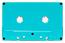 C-48 Turquoise, no window, Pantone 319C Hifi Ferro Type 1 audio Cassette 