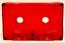 C-24 Red Transparent High Bias Chrome Audio Cassette  