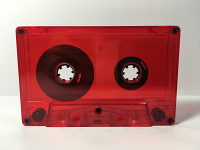 C-42 Normal bias Transparent Red Cassettes 20 Pack