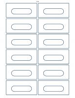 Audio cassette labels - 12 up - 4 rounded corners - 250 sheets
