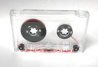 C-30 Transparent Audio Cassettes with CHROME Tape