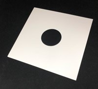 12 Inch Record Jackets, White, Glossy, With Holes on Both Sides 14pt, 50 Pieces Liquidation