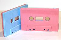 C-49 Pink and Blue Hifi Ferro Type 1 Audio Cassette  