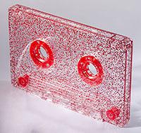 C-36 Red Glitter Hifi Ferro Type 1 Audio Cassette