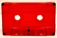 C-37 Red Transparent Hifi Ferro Type 1 Audio Cassette
