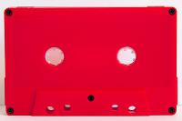 C-30 Red Windowless Hifi Ferro Type 1 Audio Cassette      