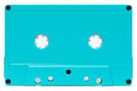 C-49 Turquoise, no window, Pantone 319C Hifi Ferro Type 1 audio Cassette  