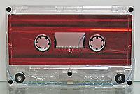 C-48 Metallic Red Cassettes with Hi-fi RTM Music-Grade  