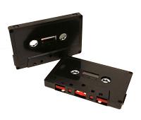 C-35 Classic Black Audio Cassettes, Tabs In