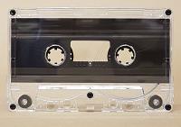 C-61 Clear Cassettes with Superferro Hi-Fi Music-Grade Audio Tape  in Chrome Notch Shell