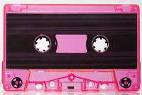 C-54 Flo Pink Tinted Clear Audio Cassettes with Super Ferro Tape 