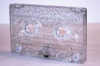 C-58 Silver Glitter Audio Cassettes with Hi-Fi Music-Grade Audio Tape
