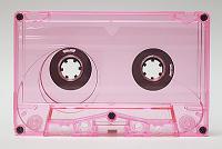C-6 Pink Transparent Audio Cassettes With Supreme TDK SA Cobalt High Bias Audio Tape