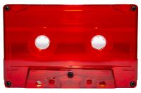 C-27 Red Transparent Music-Grade Audio Cassettes