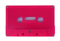 C-62 Rubine Red Audio Cassettes with Hi-Fi Music-Grade Audio Tape