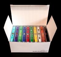 60-minute cassettes with cases and J-cards (10-pack, random colours)