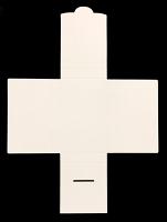 Maltese Cross Cassette Covers, Blank White Coated Board