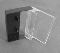 BLACK AND Clear Cassette Box, B-Grade (each)