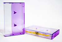 Clear/Purple Tint Norelco Case for Audio Cassettes