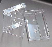 Clear Cassette Box, Rounded Corners