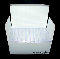 Heavy Duty Clear Cassette Cases with square corners (10 pack)