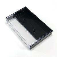 Clear/Black Cassette Cases, Square Corners