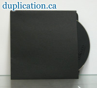 Black paper sleeve without window or flap