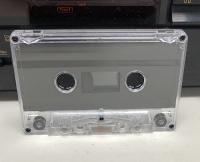C-21 Vintage High-Bias Chrome Audio Tape in Clear Chrome Tabs In Cassette Shell