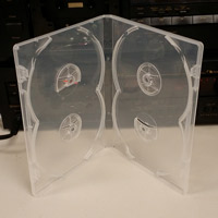 Pro Quality Clear 4-DVD Case, 14mm