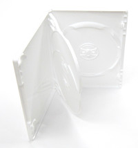 Triple DVD Case 15mm, White, 10-Pack